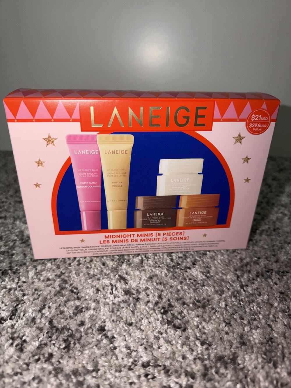 LANEIGE Midnight Minis Holiday Set 5-Piece Bonus Samples - Brand New